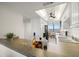 Modern kitchen with breakfast bar and vaulted ceiling at 9415 Blind Pass Rd # 1103, St Pete Beach, FL 33706