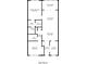 Floor plan showcasing a 1027 sq ft home with 2 bedrooms, 2 bathrooms, living room, dining area, kitchen and sitting room at 12405 3Rd E St # 304, Treasure Island, FL 33706