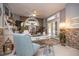 Bright and airy home office with built-in shelving at 761 Soundview Dr, Palm Harbor, FL 34683