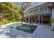 Inviting pool and spa with ample deck space at 761 Soundview Dr, Palm Harbor, FL 34683