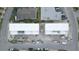 Aerial view of a new construction, two-building property at 11605 1St E St # 6, Treasure Island, FL 33706