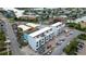 Aerial view of new townhouses near the water at 11605 1St E St # 6, Treasure Island, FL 33706