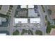 Aerial view of new construction, two-building property at 11605 1St E St # 6, Treasure Island, FL 33706