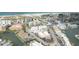 Aerial view showing the property's location in a waterfront community at 11605 1St E St # 6, Treasure Island, FL 33706