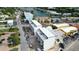 Aerial view of modern townhouses under construction near the water at 11605 1St E St # 6, Treasure Island, FL 33706
