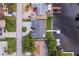 Aerial view of waterfront property with lush landscaping and water access at 170 98Th N Ave, St Petersburg, FL 33702
