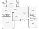 Detailed floor plan of the home layout, showing room dimensions and flow at 170 98Th N Ave, St Petersburg, FL 33702