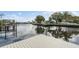 A nice waterfront view of the canal from a private dock at 170 98Th N Ave, St Petersburg, FL 33702
