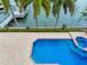 Inviting pool and spa with brick pavers at 17371 Kennedy Dr, North Redington Beach, FL 33708