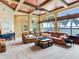 Gathering room with water views and coffered ceiling at 17371 Kennedy Dr, North Redington Beach, FL 33708