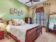 Bright bedroom with king-size bed and decorative pillows at 17371 Kennedy Dr, North Redington Beach, FL 33708