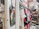 Walk-in closet featuring organized storage for clothing, shoes, and accessories for easy wardrobe management at 6015 19Th N St # 308, St Petersburg, FL 33714