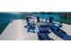 Enjoy relaxing waterfront views from the dock seating area at 516 Belle Isle Ave, Belleair Beach, FL 33786