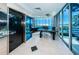 Bright office space with large windows, water views, granite countertops, and an elevator in the back at 516 Belle Isle Ave, Belleair Beach, FL 33786