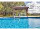 Inviting pool area with gazebo, patio, and lush landscaping at 3136 Neff Lake Rd, Brooksville, FL 34602