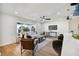 Spacious living room with large windows, neutral decor, and hardwood floors at 570 Casler Ave, Clearwater, FL 33755
