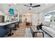 Open living space with hardwood floors and a comfortable seating area at 570 Casler Ave, Clearwater, FL 33755