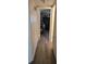 Hallway with light grey walls and wood-look flooring at 1153 Tamarac Dr, Holiday, FL 34690