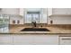 Modern kitchen sink with granite countertop at 1001 Eden Isle Ne Dr # 1, St Petersburg, FL 33704