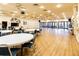 Spacious community hall with tables and chairs for gatherings at 18675 Us Highway 19 N # 377, Clearwater, FL 33764