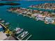 Aerial perspective of canal front property at 12305 3Rd E St # 2, Treasure Island, FL 33706