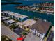 Aerial view highlighting the property's location and parking at 12305 3Rd E St # 2, Treasure Island, FL 33706