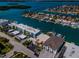 Aerial view of waterfront property and neighborhood at 12305 3Rd E St # 2, Treasure Island, FL 33706