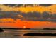 Stunning sunset view over the water with a fiery sky at 755 Collany Rd # 401, Tierra Verde, FL 33715