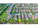 Aerial view of a neighborhood showing home and location at 12874 Burns Dr, Odessa, FL 33556