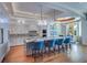 Gourmet kitchen with island, granite counters, and seating at 6627 Bayou Grande Ne Blvd, St Petersburg, FL 33702