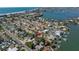 Aerial view showing home's location near water at 236 45Th Ave, St Pete Beach, FL 33706