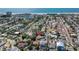 Aerial view of property near the beach at 236 45Th Ave, St Pete Beach, FL 33706
