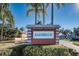 Photo of the community entrance sign for Bardmoor at 8693 Bardmoor Blvd # 207B, Seminole, FL 33777