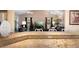 Kitchen with granite countertop and a view of the living room at 3610 11Th N Ave, St Petersburg, FL 33713