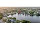 Aerial view showing home location on a lake with nearby amenities at 1901 Ohio Ne Ave, St Petersburg, FL 33703