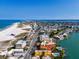 Aerial view showing building location near beach and water at 10301 Gulf Blvd # 402, Treasure Island, FL 33706