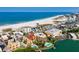 Aerial view showing building location near beach and water at 10301 Gulf Blvd # 402, Treasure Island, FL 33706