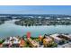 Aerial view showcasing the property's waterfront location at 10301 Gulf Blvd # 402, Treasure Island, FL 33706