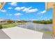 Private balcony overlooking the water with a scenic view at 47A Bayview S Ct, St Petersburg, FL 33711