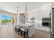 Modern kitchen with stainless steel appliances and water views at 47A Bayview S Ct, St Petersburg, FL 33711
