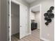 Convenient laundry room with washer, dryer, and closet space at 47A Bayview S Ct, St Petersburg, FL 33711