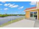 Balcony with water views and access from the interior at 47A Bayview S Ct, St Petersburg, FL 33711