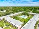 Community pool and grounds view from above at 650 Pinellas Point S Dr # 128, St Petersburg, FL 33705