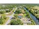 Aerial view showing home's location on a canal at 756 Bowman Ter, Port Charlotte, FL 33953