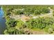 Aerial view of a single-Gathering home near a waterway at 756 Bowman Ter, Port Charlotte, FL 33953