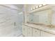 Elegant bathroom with double vanity and marble shower at 756 Bowman Ter, Port Charlotte, FL 33953