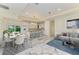 Open concept dining area with kitchen and living room views at 756 Bowman Ter, Port Charlotte, FL 33953