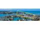 Aerial view of waterfront community with shops and restaurants at 550 Johns Pass Ave, Madeira Beach, FL 33708