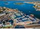 Aerial view of waterfront restaurants and shops at 550 Johns Pass Ave, Madeira Beach, FL 33708