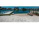 Private dock with access to the waterway at 550 Johns Pass Ave, Madeira Beach, FL 33708